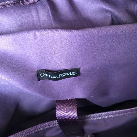 Cynthia Rowley EUC Women's Large Quilted Purple Floral Camo Weekender Bag - Picture 7 of 14